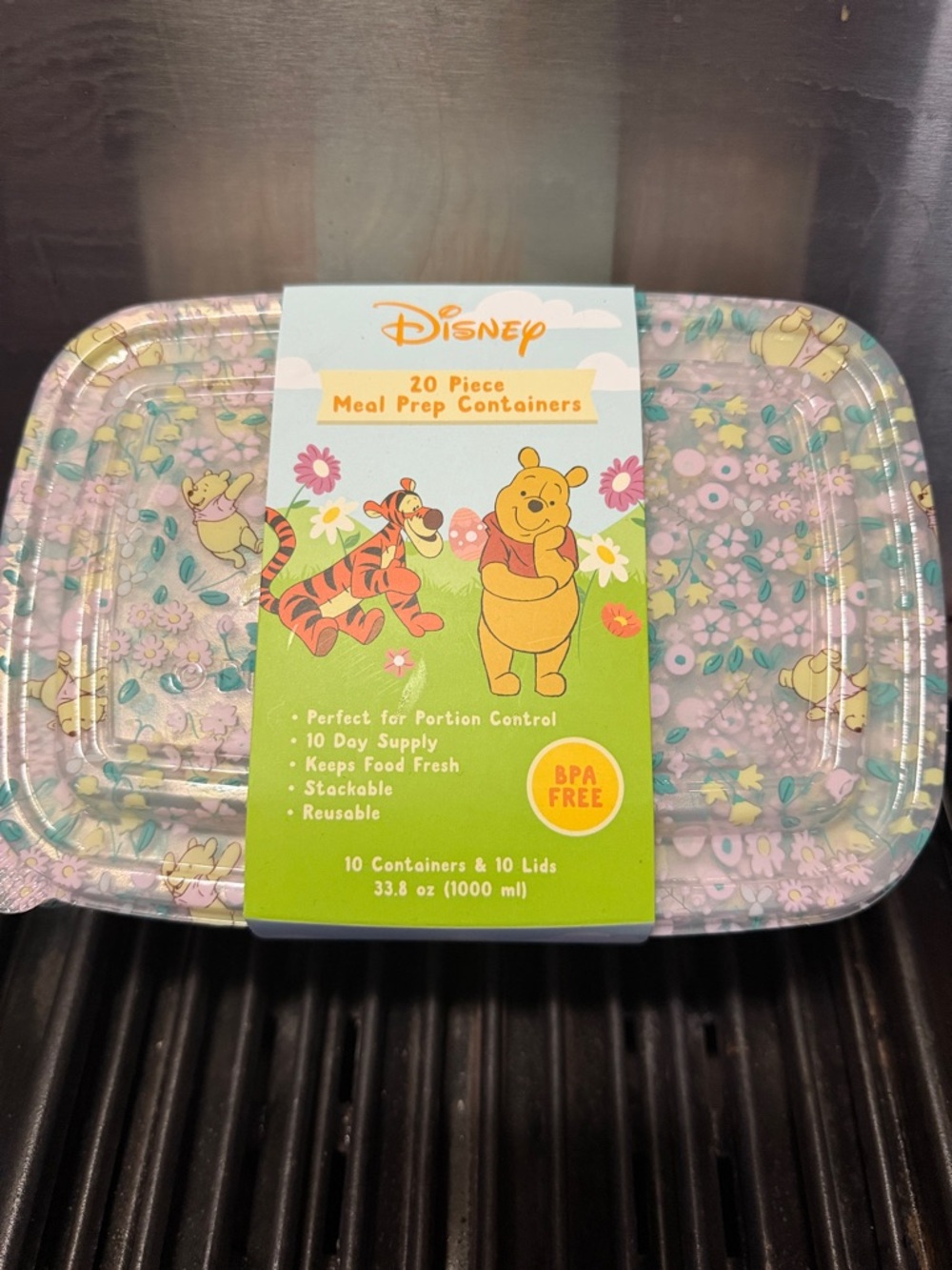 20 pc Disney Pastel Winnie the Pooh Meal Prep Containers - 33.8 oz each